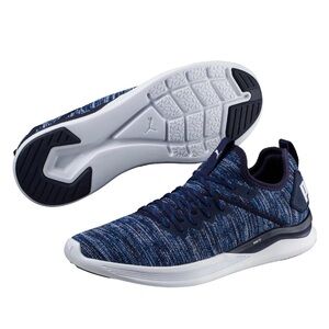 Puma Ignite Flash Evoknit Training Shoes Sneakers Blue Men Size 6.5